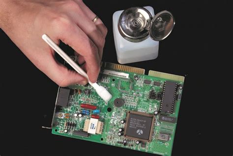 Cleaning electronics with isopropyl alcohol .